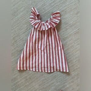 Pippa & Julie Red Striped Toddler Dress